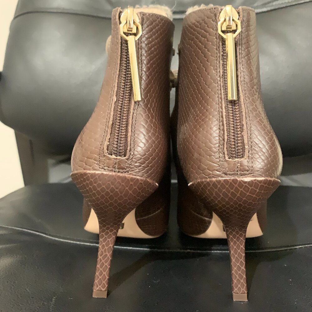 Louise et Cie Brown Leather Lace-up Ankle Boots 7.5 - Picture 4 of 7